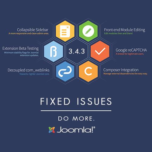 Joomla! 3.4.3 รุ่นปรับปรุงมาแล้วครับ