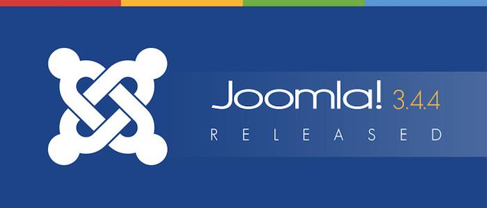 Joomla! 3.4.4 ถูกปล่อยแล้ว